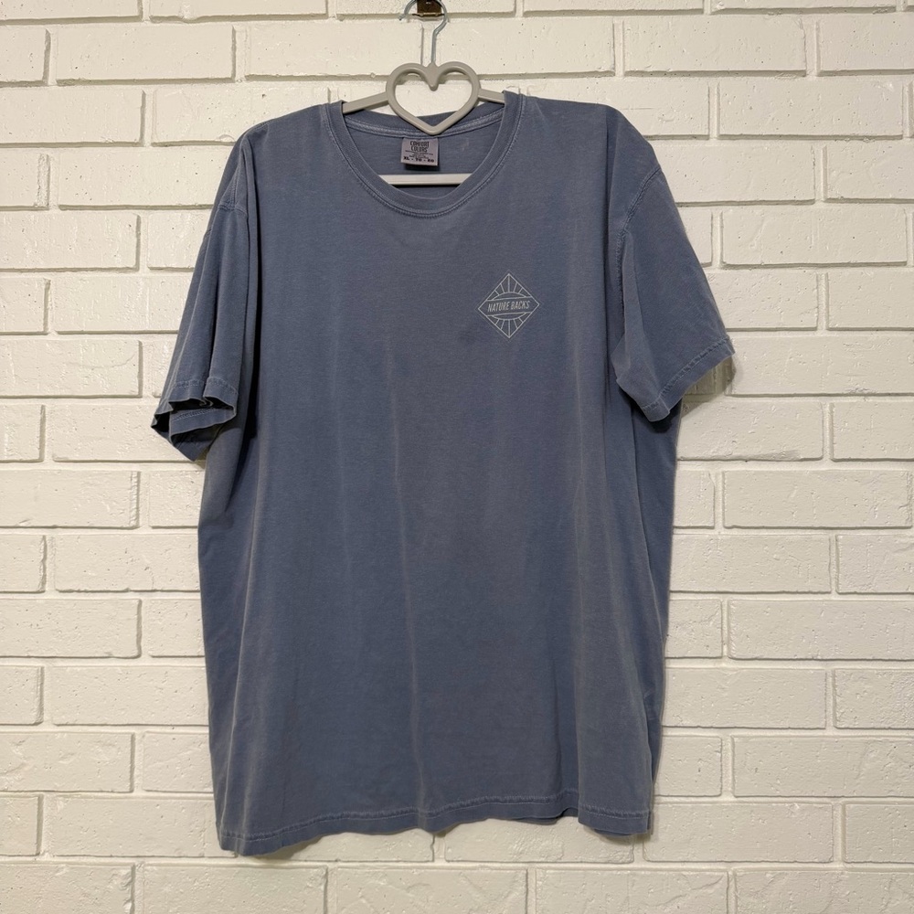 Nature Backs Comfort Colors Graphic Tee XL Mountain Outdoors Shirt